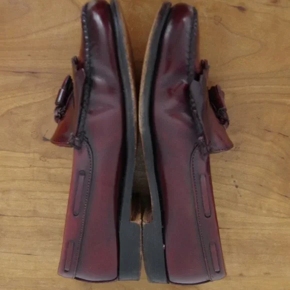 Men's Bass Weejuns Kiltie Tassel Leather Loafer Size 9D - Picture 3 of 9